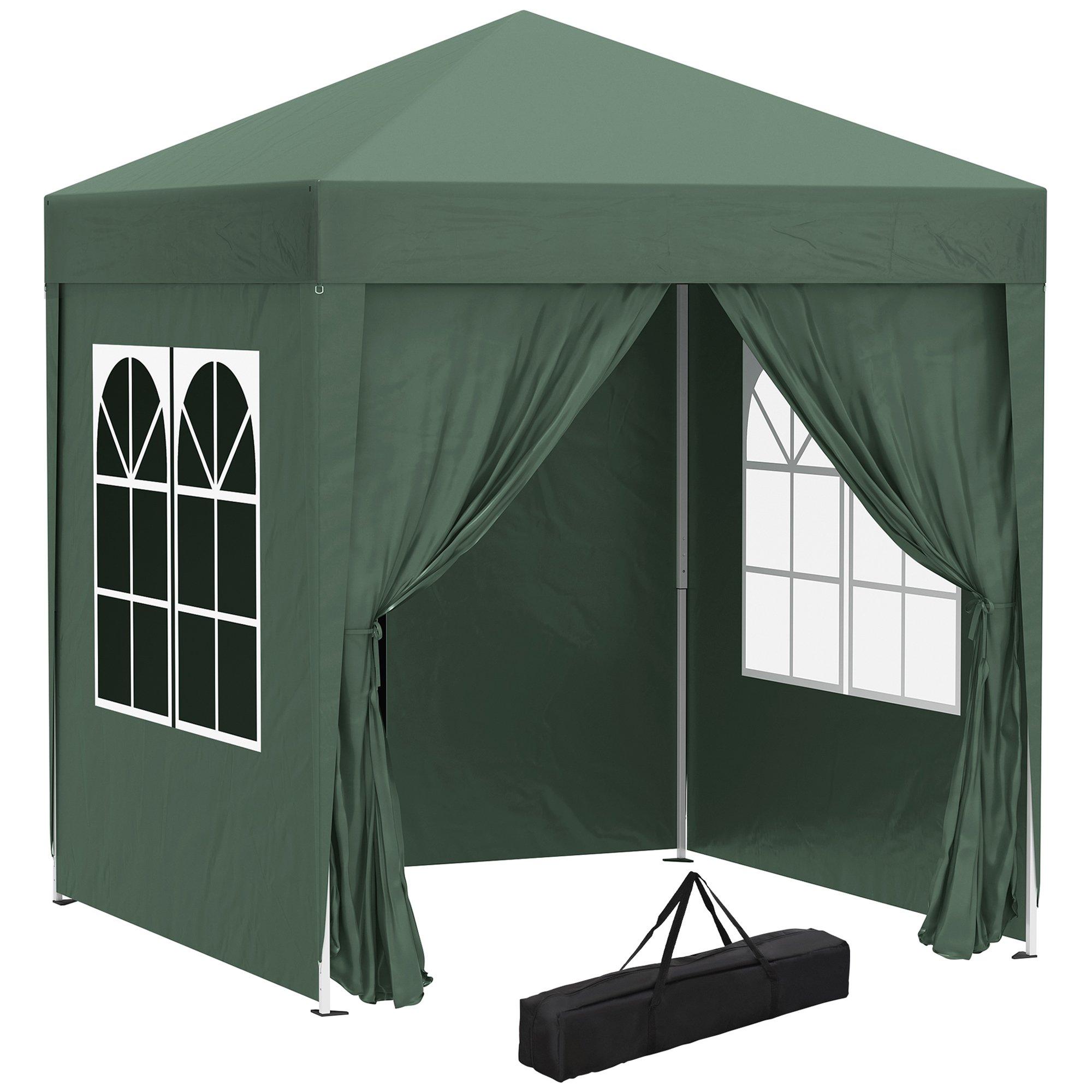 Outsunny Pop Up Gazebo Outdoors Water proof Green 2000 mm x 2000 mm x 2450 mm